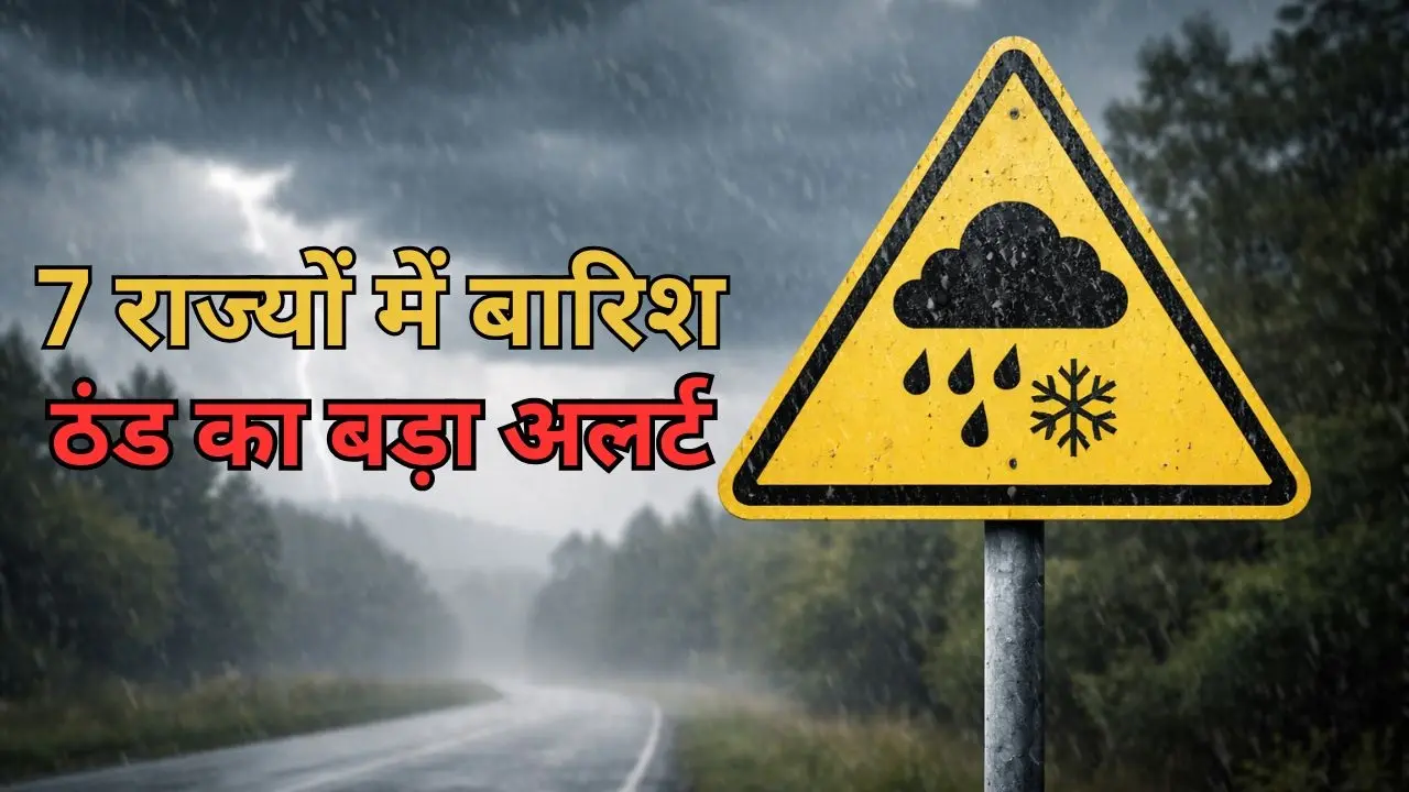 IMD Weather Alert Today के तहत बारिश और ठंड का मौसम अलर्ट