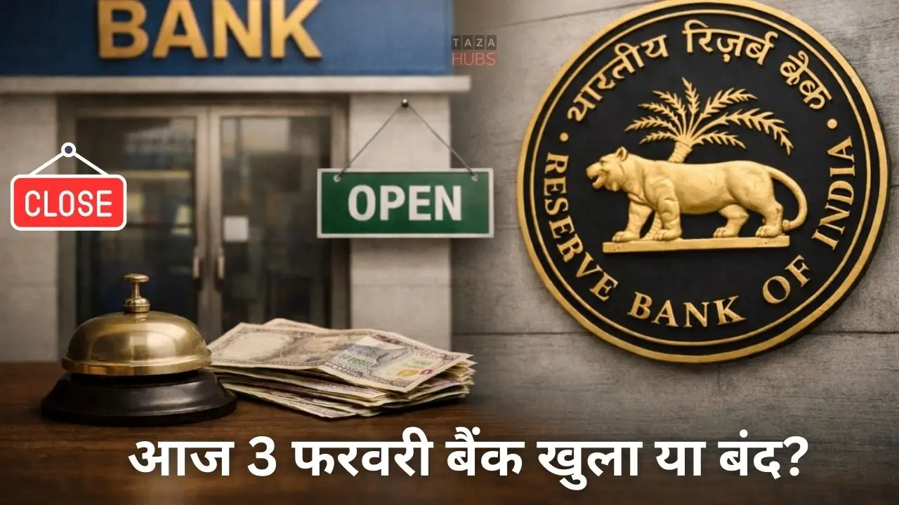 आज 3 फरवरी बैंक खुला या बंद—RBI अपडेट
